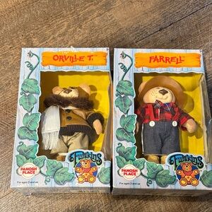 Furskins Orville and Farrel Plush Set